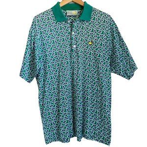 Vintage Augusta National Golf Shop Masters Tournament Polo Short Sleeve, Sz L
